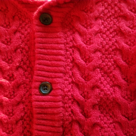 Janie and Jack Boys Cable Knit Shawl Collar Cardigan Sweater Size 3 - Picture 8 of 10